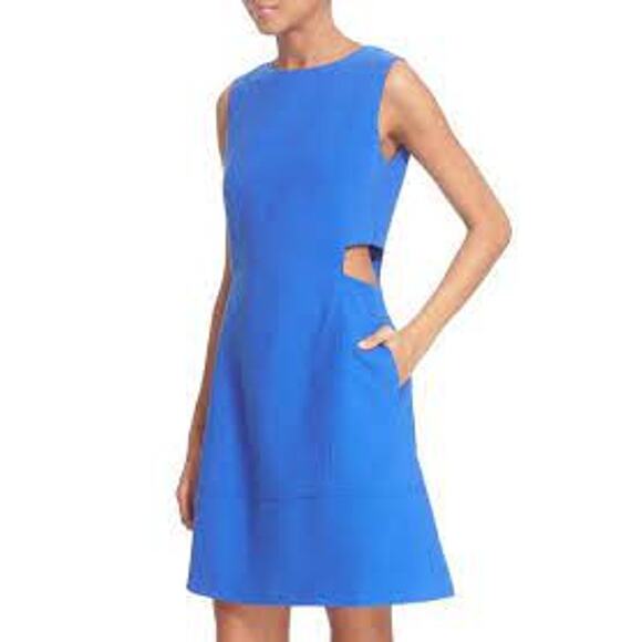 Ted Baker London Dresses & Skirts - Ted Baker London Blue Panache Sleeveless Cut Out Fit & Flare Dress Women size 1